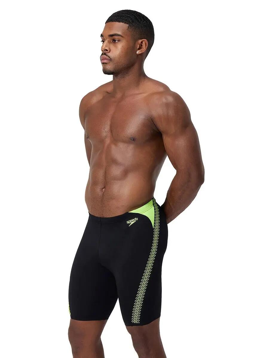 Speedo HyperBoom Splice Jammer – Zwart/Hyper Yellow, Maat UK 26 2/5