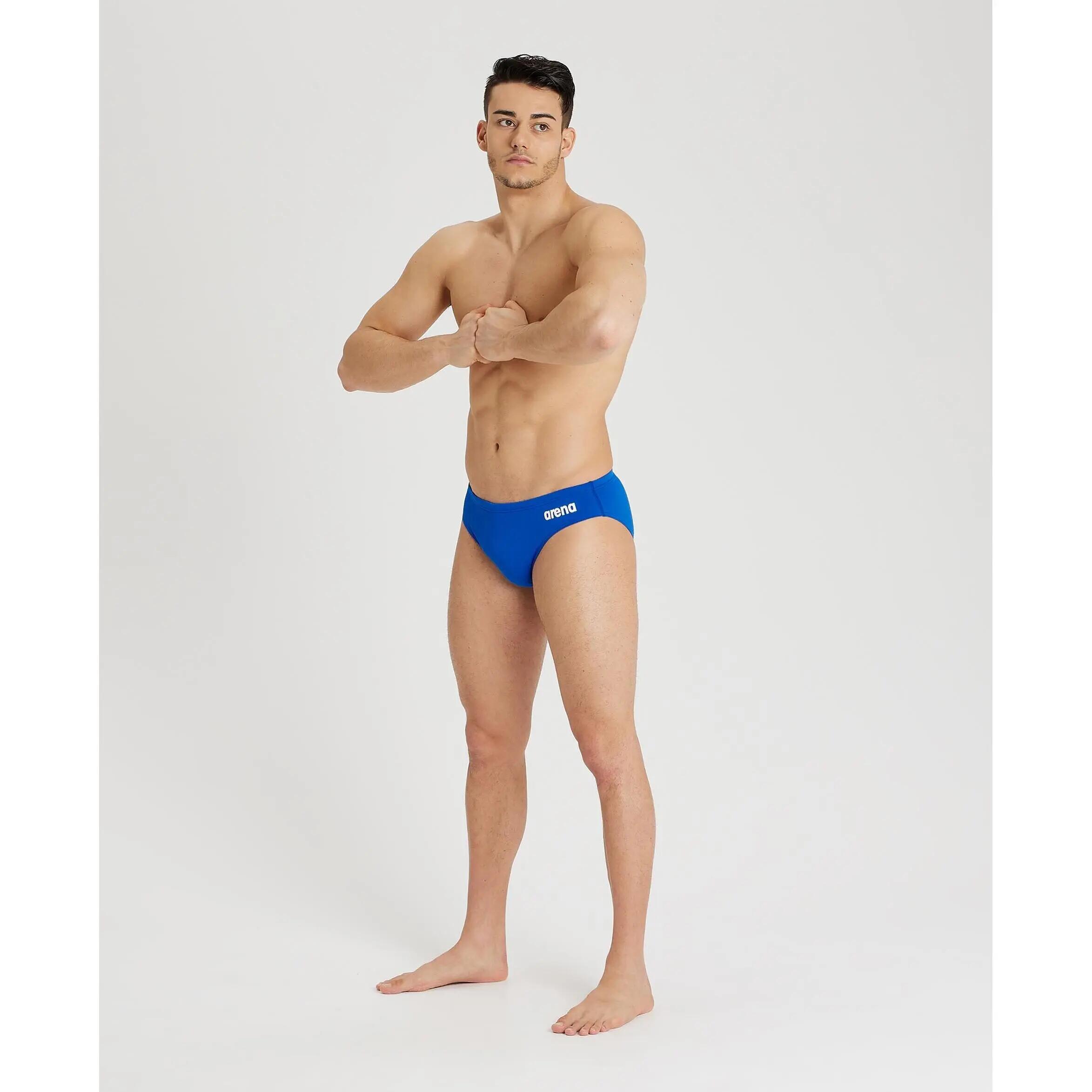 Arena Team Solid Swim Brief - Blu reale / Bianco - Taglia UK 26 3/7
