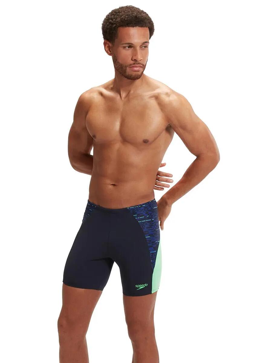 Speedo Épissure moyenne END+ MAX Jammer - Bleu marine / Vert 1/6