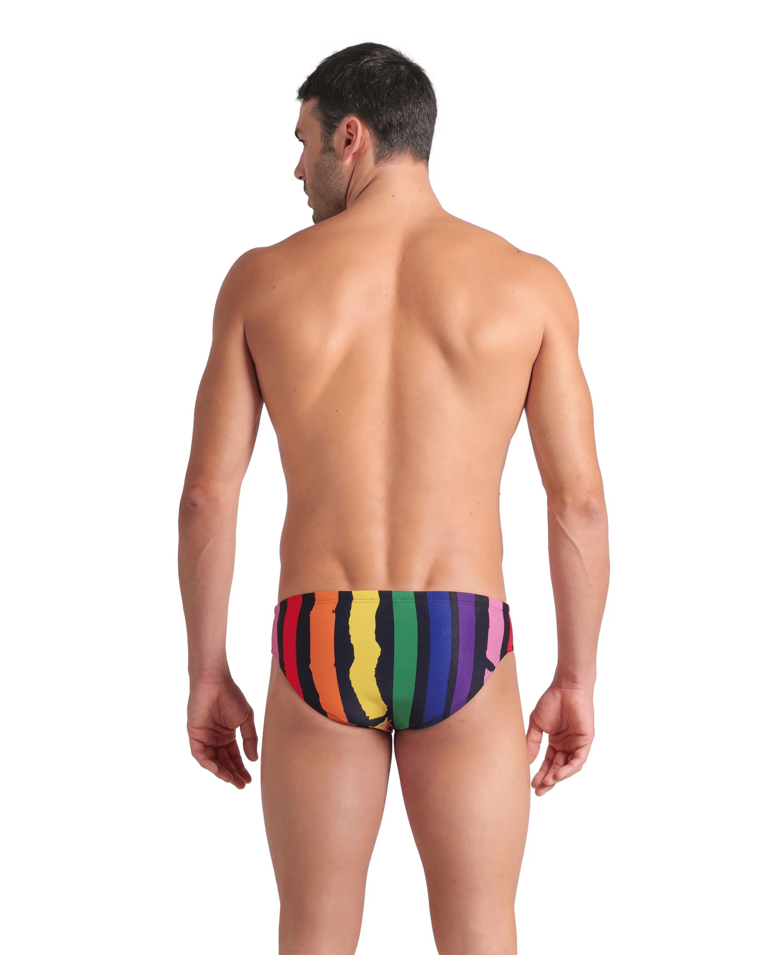 Cueca Arena Let it Beat - Preto Multicolorido / Preto - Tamanho 34 2/6