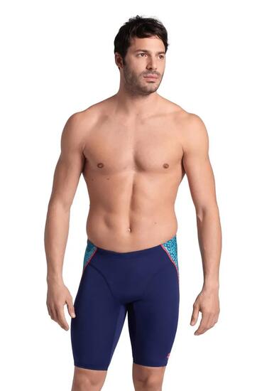Arena Heren Zwembroek Camo Kikko Jammer Navy-Water Multi