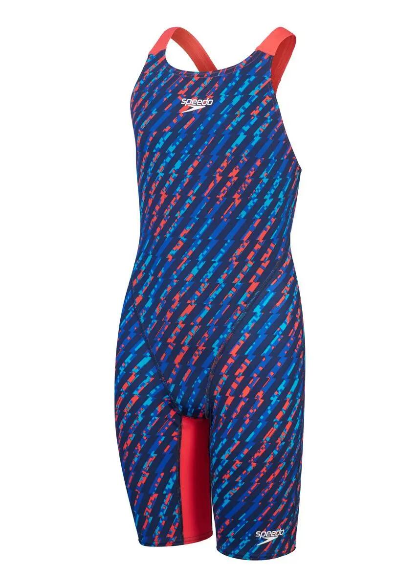 Speedo Fastskin Junior Endurance+ Genouillère Max Openback - Bleu / Bleu / Rouge 2/6