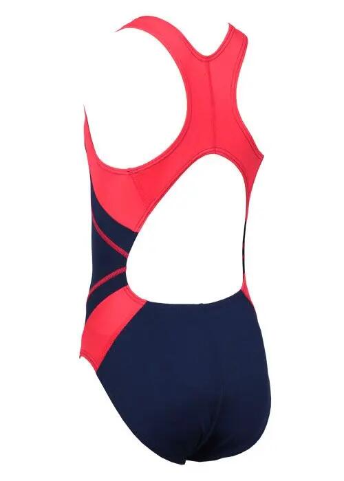 TYR Filles Titan Splice Maxback Bleu Marine Rouge 3/4