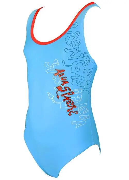 Aquasphere Mädchen Saturn Badeanzug - Aqua 2/6