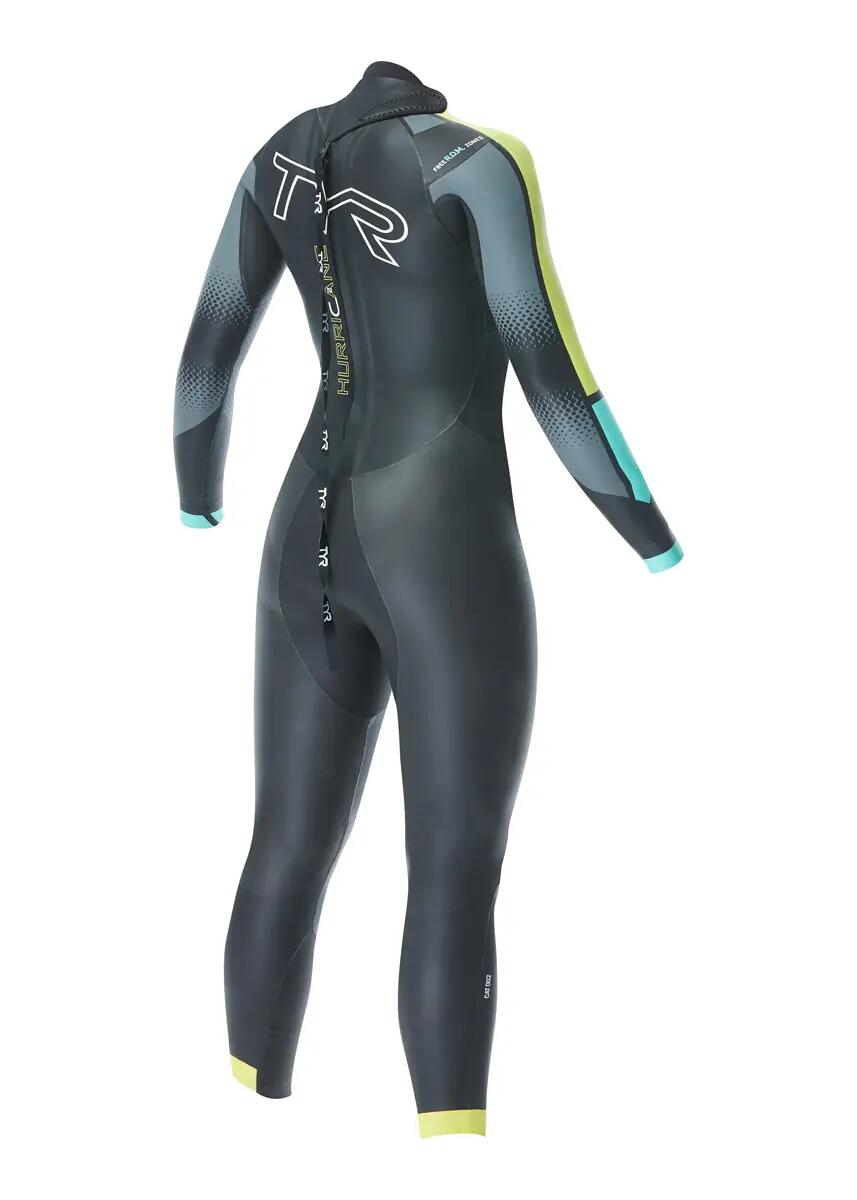 TYR Dames wetsuit categorie 2 - Zwart/Blauw 4/4
