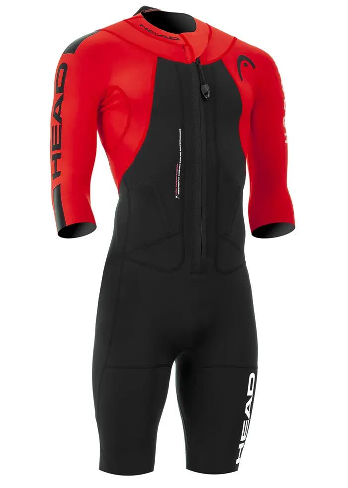 Head Swimrun Rough Shorty Herren Neoprenanzug - Schwarz/Rot 1/3