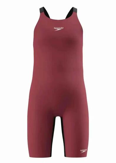 Speedo Filles Fastskin Junior Endurance+ Genouillère Max Openback - Rouge/Noir