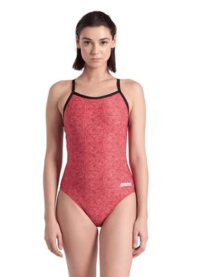 Arena Costume da bagno da donna con schiena scoperta e piastrelle astratte -