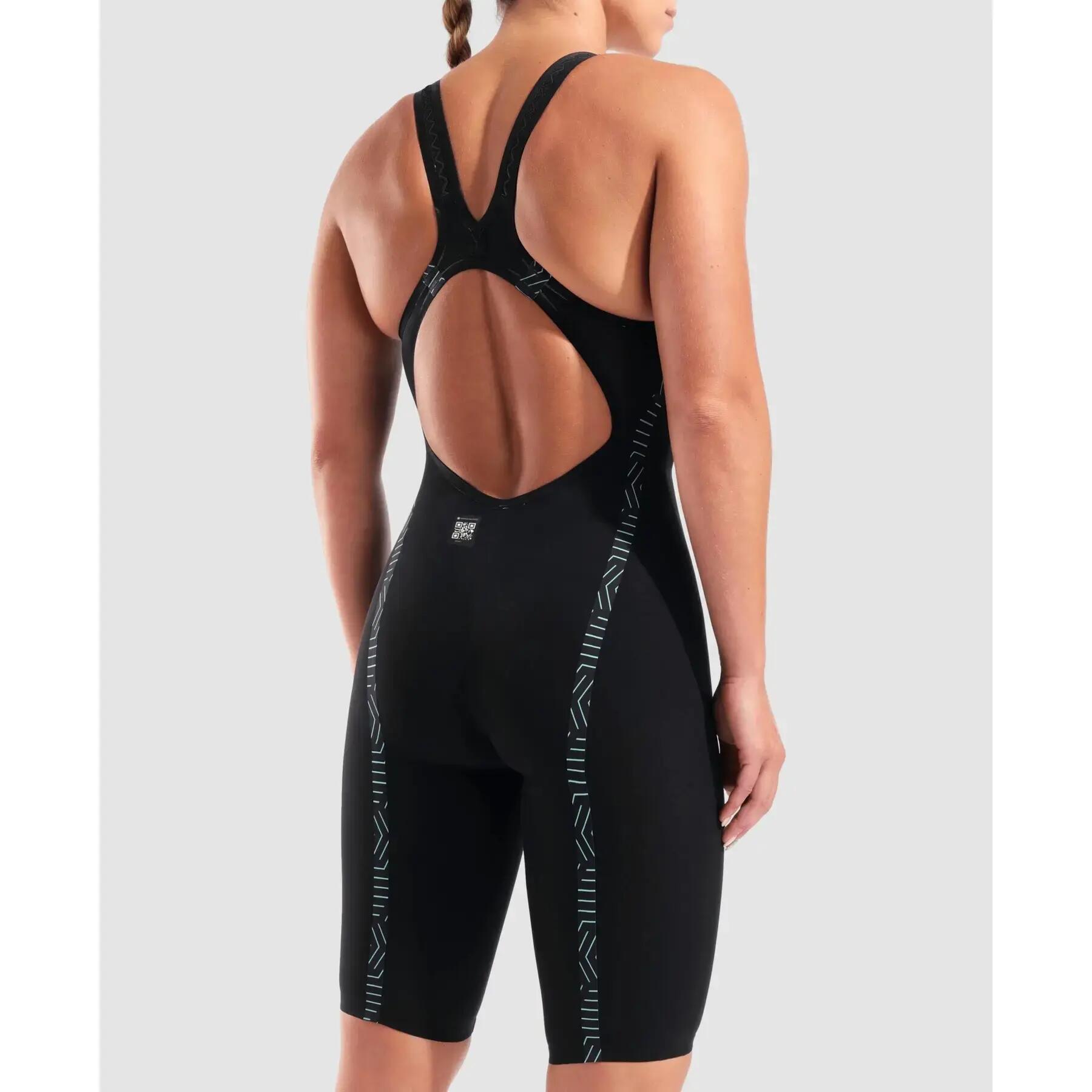 Combinaison intégrale Arena Powerskin Veloce dos ouvert - Noir/Turquoise 5/7