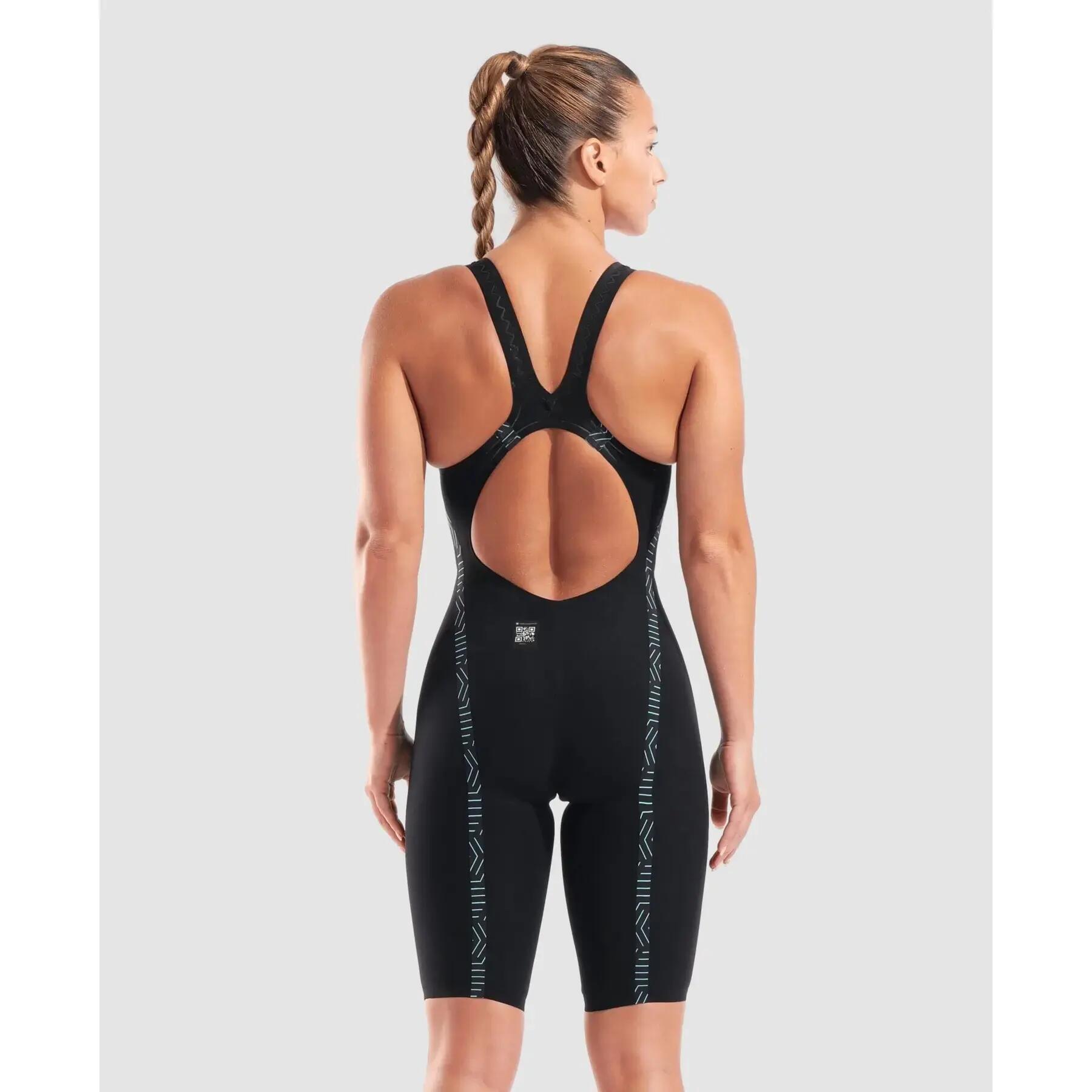 Combinaison intégrale Arena Powerskin Veloce dos ouvert - Noir/Turquoise 4/7