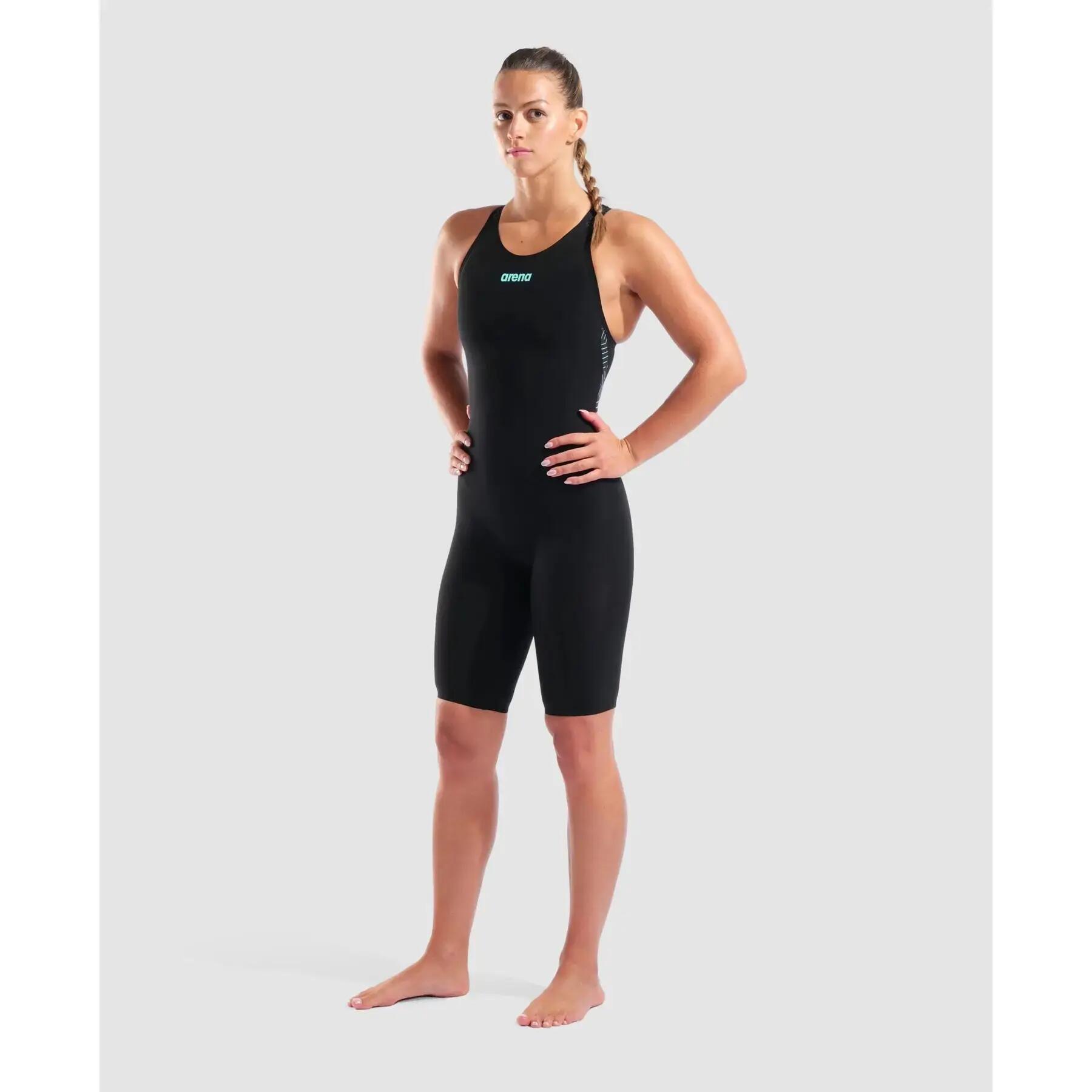 Combinaison intégrale Arena Powerskin Veloce dos ouvert - Noir/Turquoise 3/7