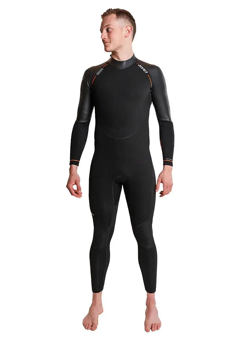 Zone3 Traje de neopreno Active-Flex para hombre - Negro/Naranja 1/7