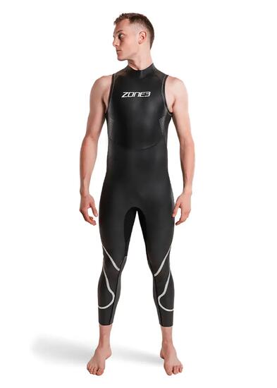 Zone3 Men's Ascend Sleeveless Wetsuit - Black / Grey - M