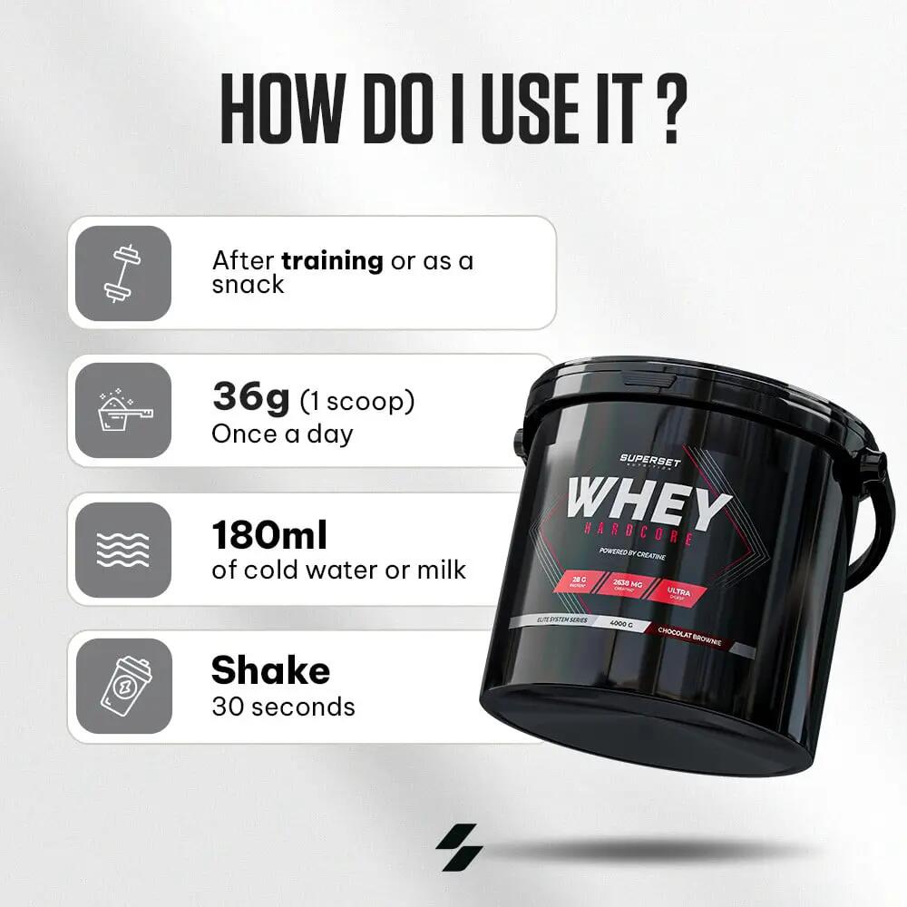 WHEY HARDCORE (4KG) 4/5