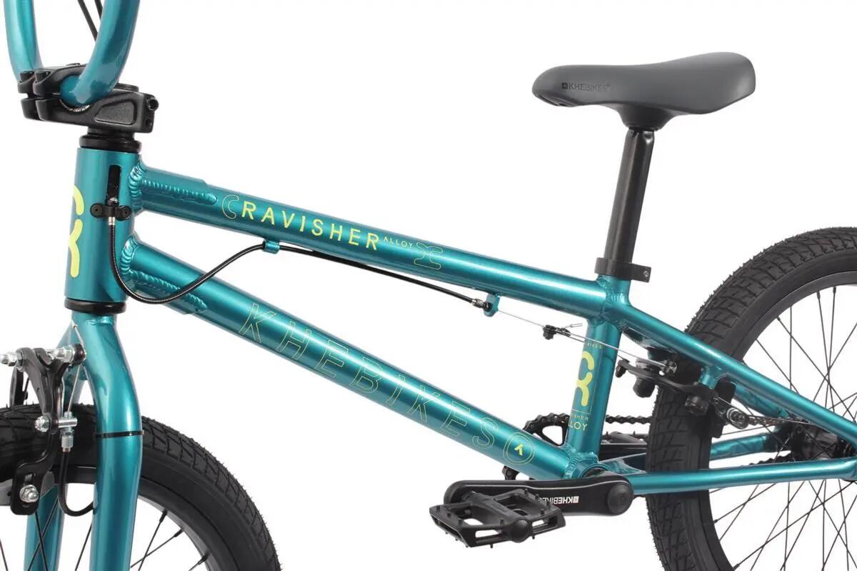 Rower BMX alu dziecięcy RAVISHER LL turkusowy 18 cali 8,6kg 15/15