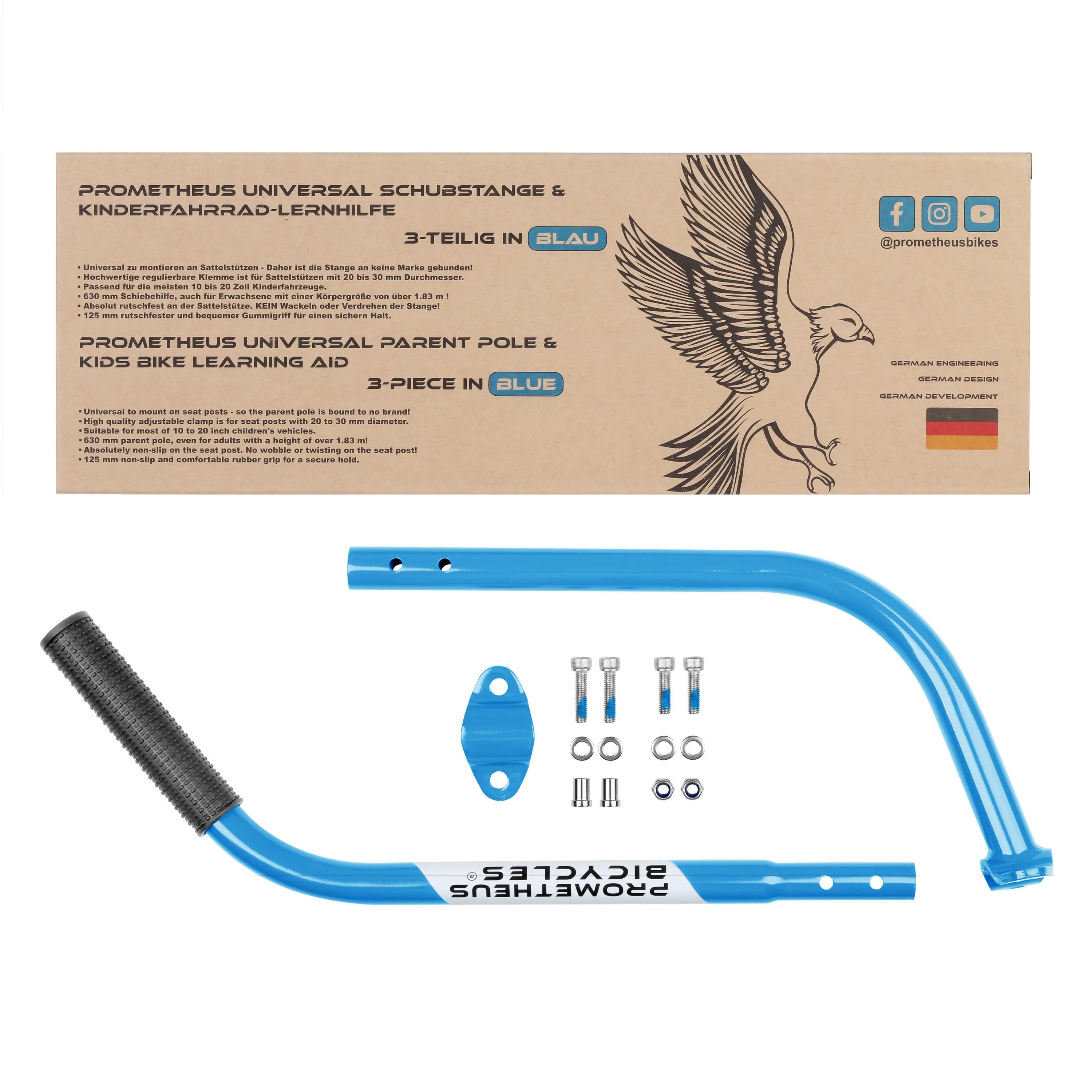 Kinderfahrrad Schiebestange 630 mm Schubstange Haltestange Lernhilfe 10–20 Zoll 6/7