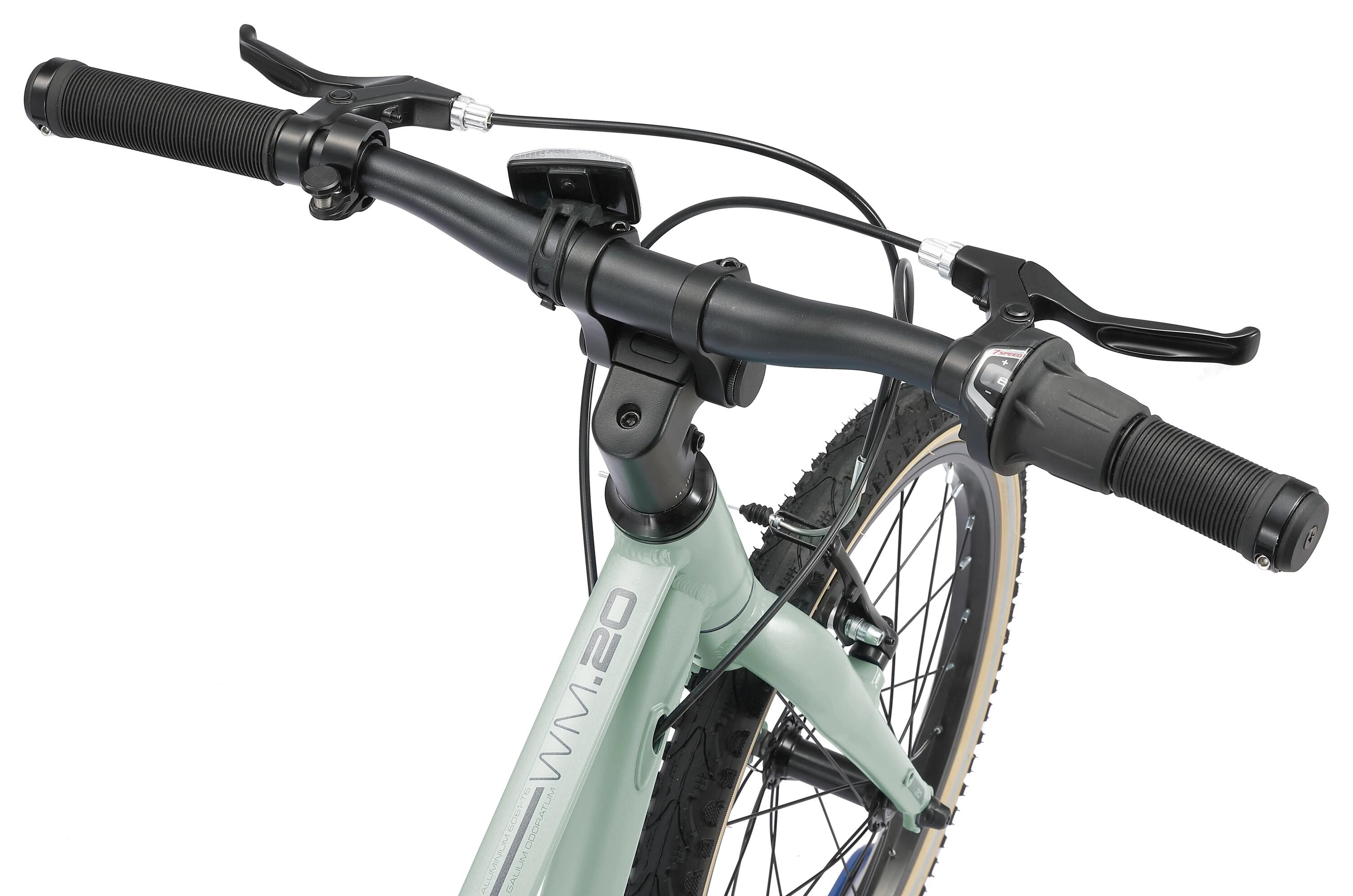 City Kinder Fahrrad aluminium 20", Leichtgewicht 8 kg, 7 Gänge Shimano 8/10