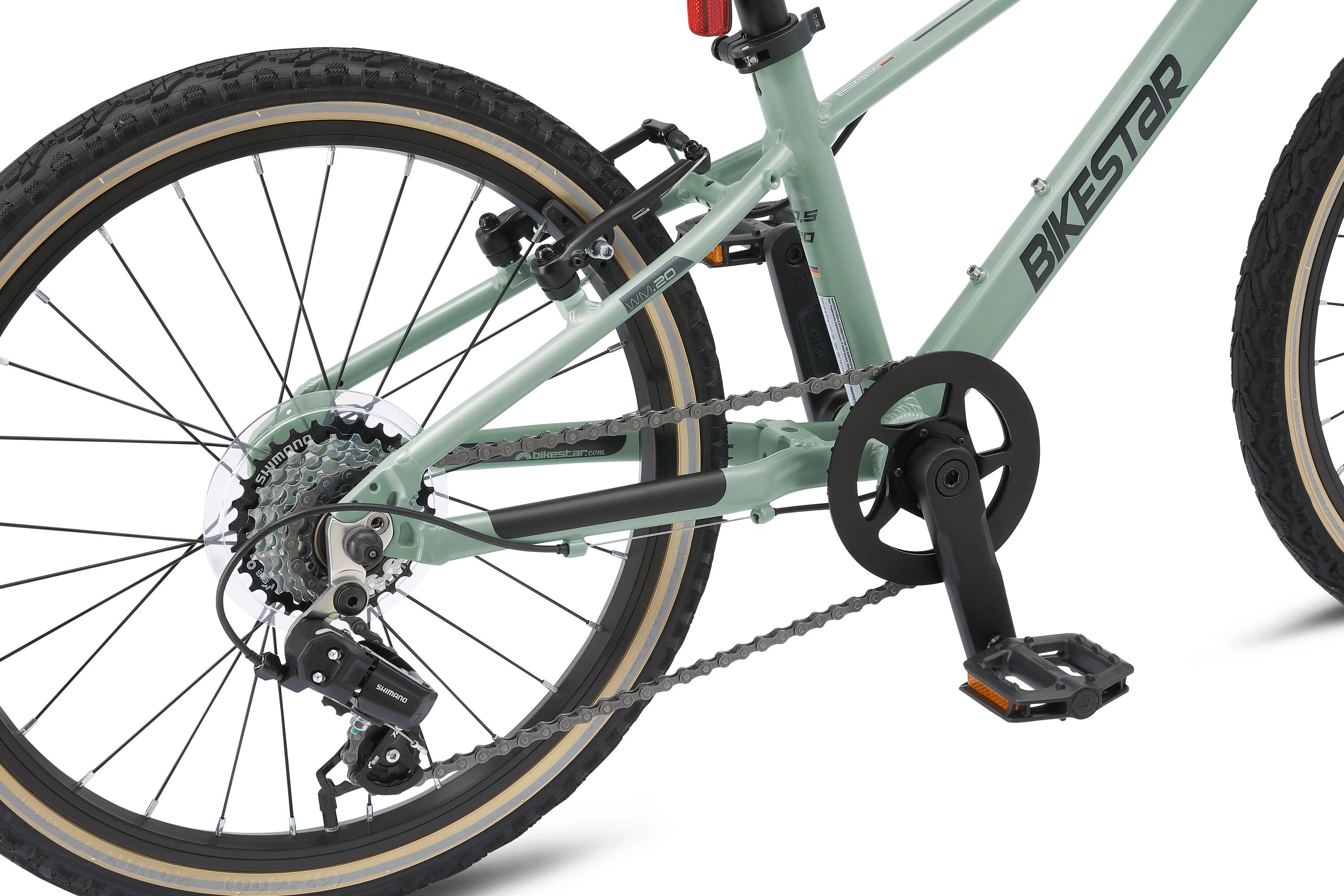 City Kinder Fahrrad aluminium 20", Leichtgewicht 8 kg, 7 Gänge Shimano 5/10