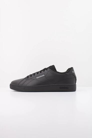 Zapatillas Deportivas de Cuero Court Clean para Hombre Negro