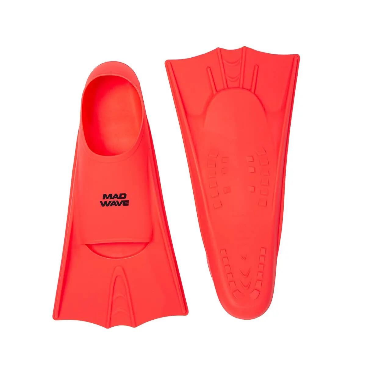 Palmes d'entraînement Mad Wave - Rouges 3XS / EU 25-29 2/3