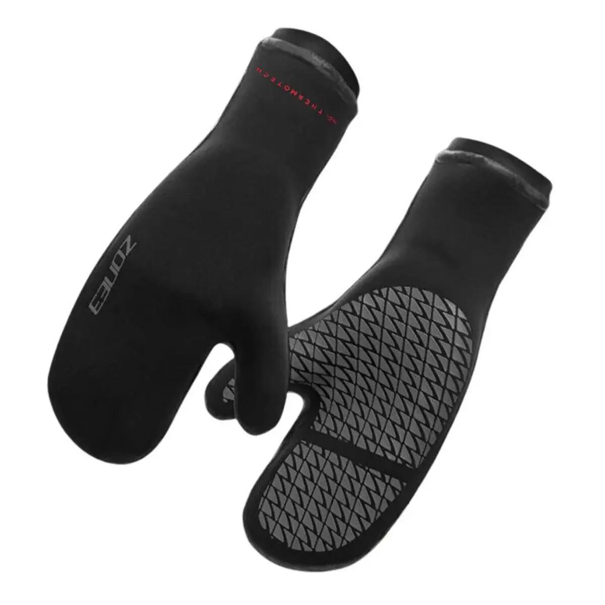 Zone3 Thermo-Tech Swim Mitts - Black / Silver / Red - L 1/6