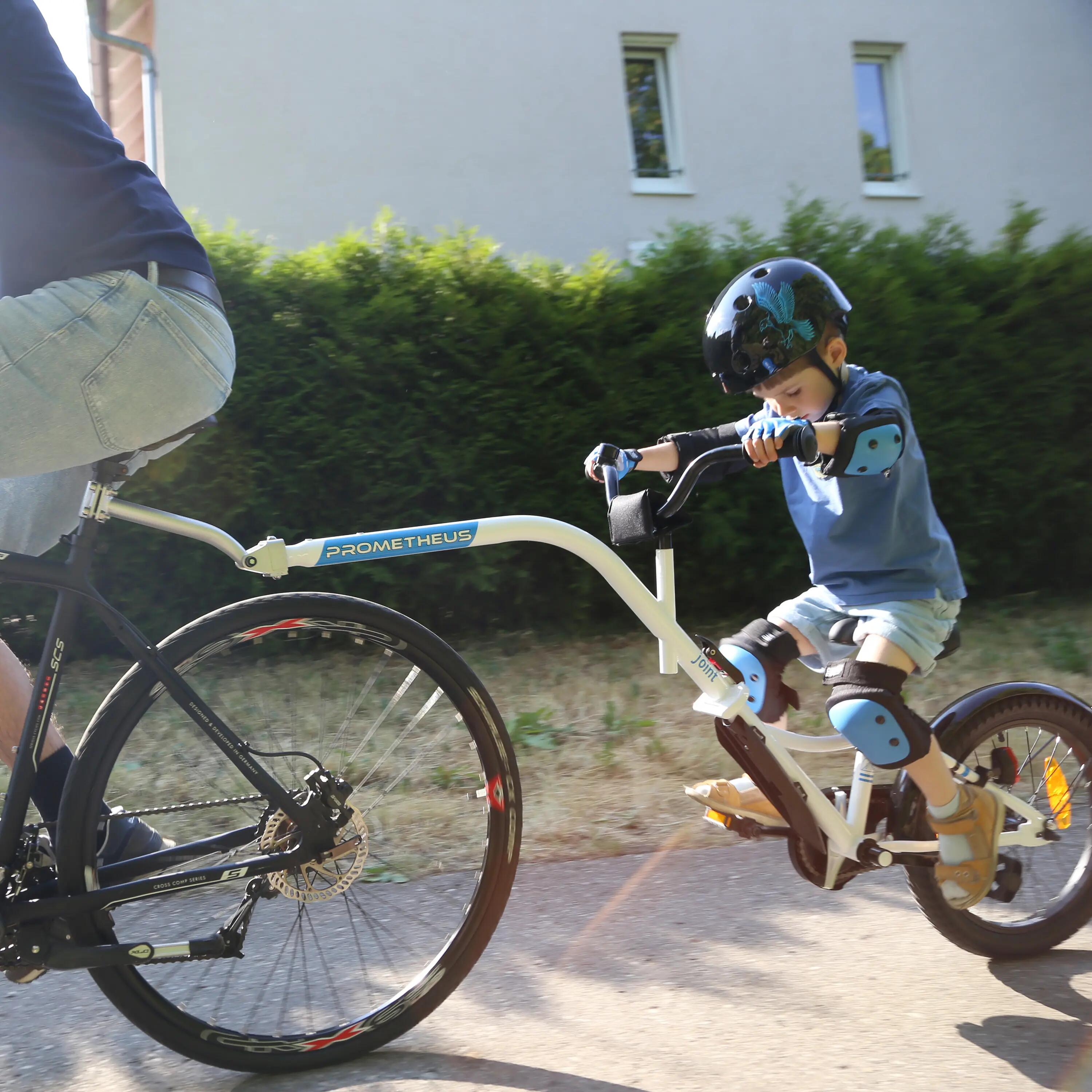 Bici rimorchio per bambini 18" da 5 anni, reggisella in acciaio fino a 31,8 mm 3/10