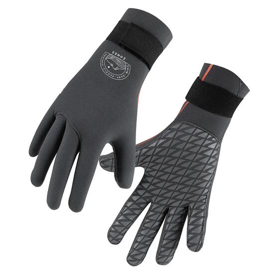 Zone3 Active-Flex Schwimmhandschuh - Grau/Orange