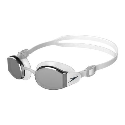 Speedo mariner pro mirrored goggles - zwart/transparant/vuurgoud