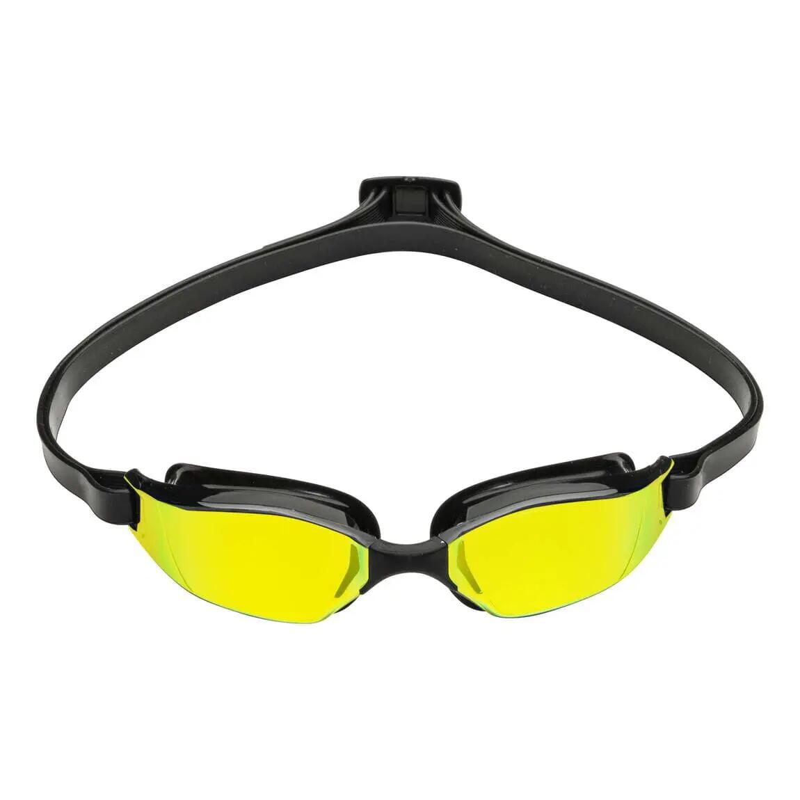 Aquasphere XCEED Titanium Mirrored Goggles - Black / Yellow 3/7