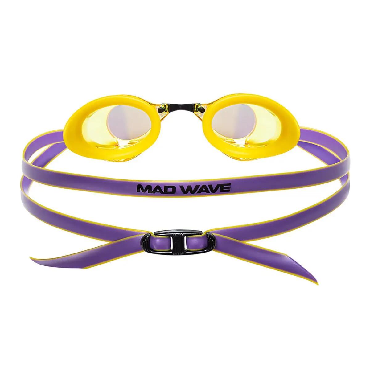 Gafas Mad Wave Turbo Racer II Rainbow - Amarillas 3/5