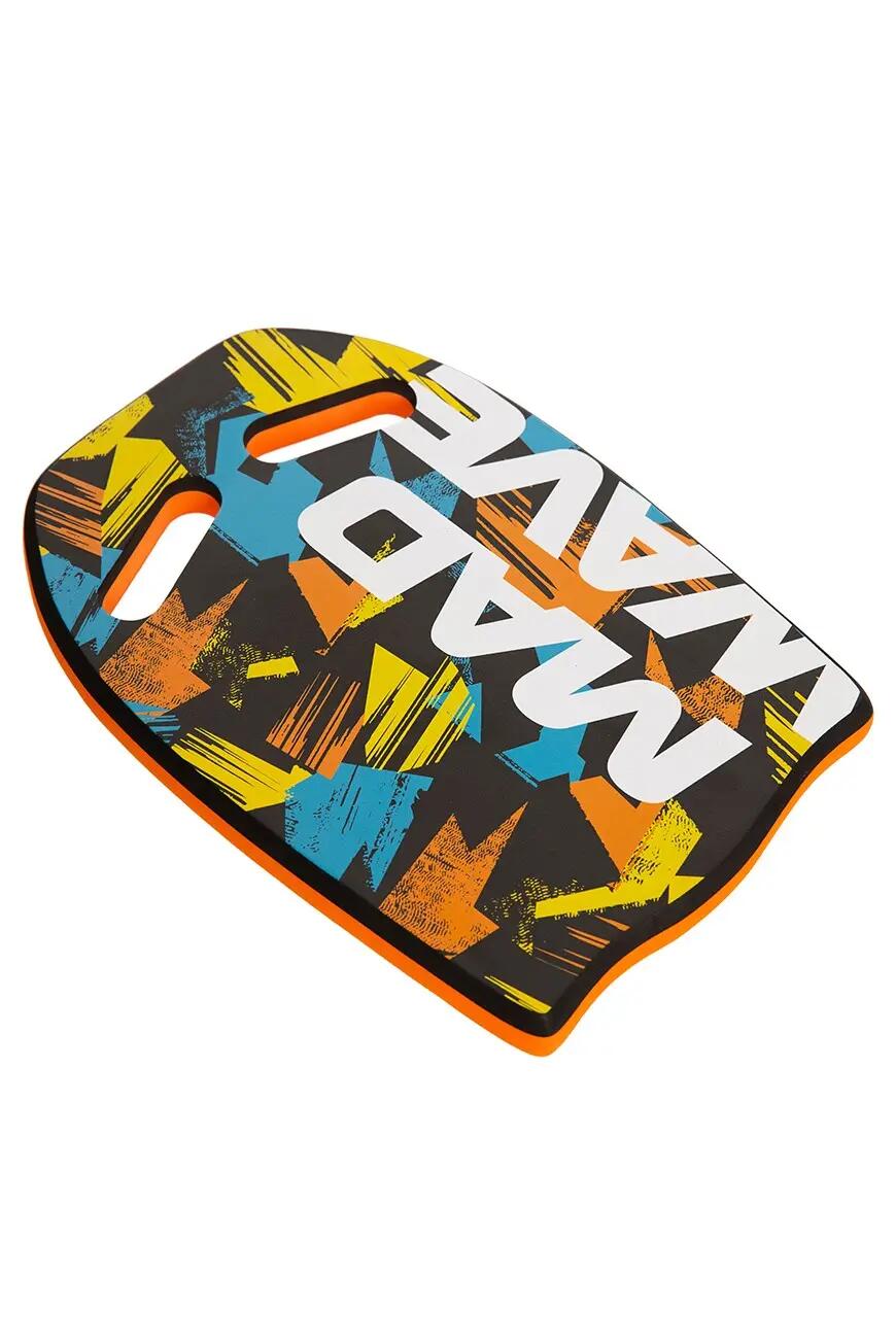 Tabla de patada Mad Wave Ergo con estampado - Naranja 2/5