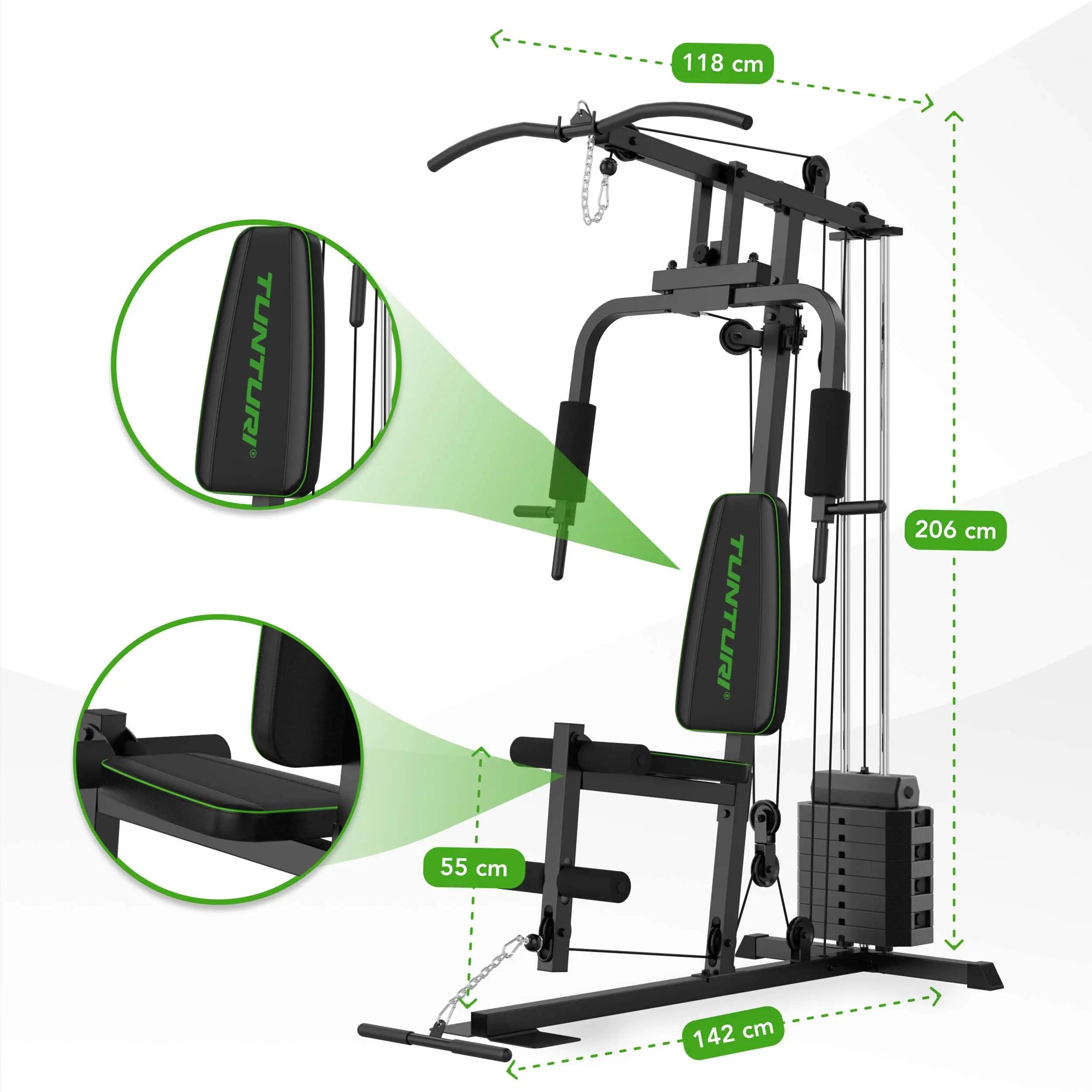 Station de musculation - Home Gym compact 45 kg - HG10 4/8