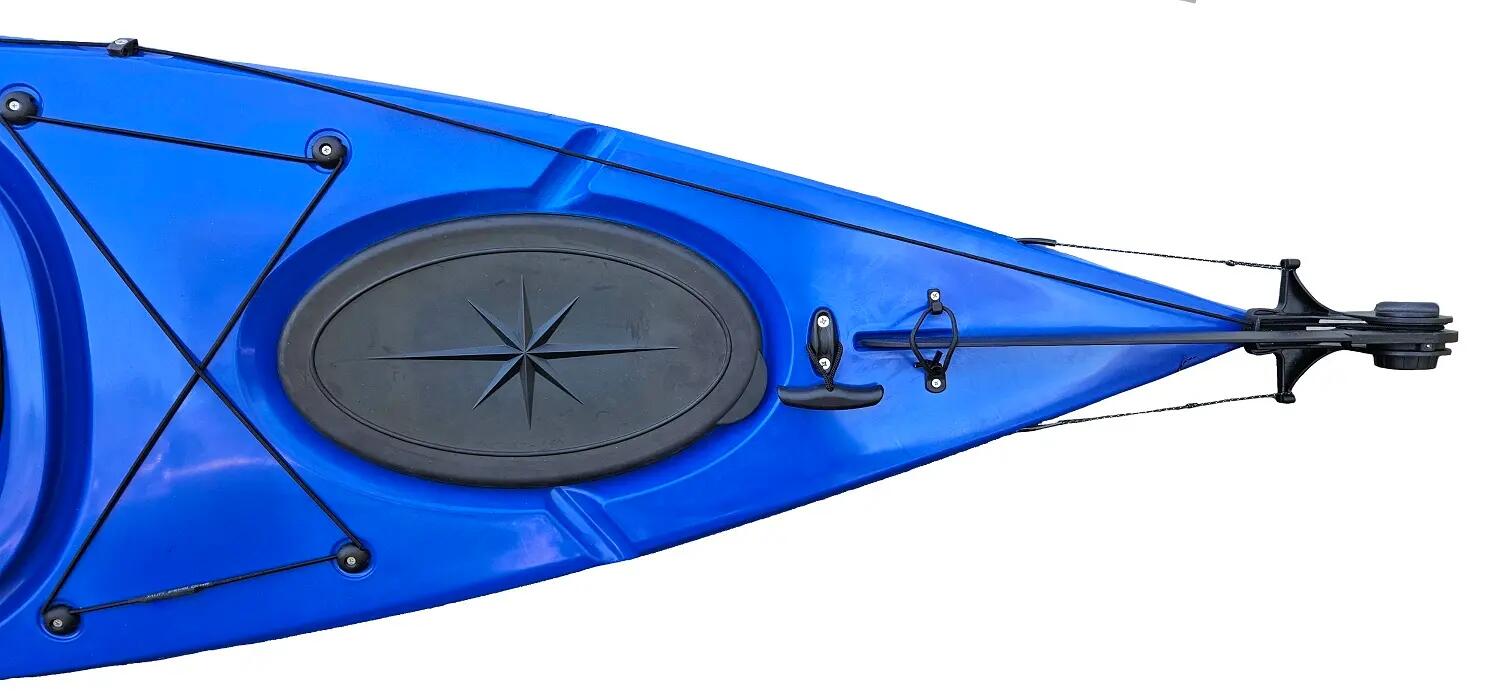 Kajak jednoosobowy turystyczny do pływania Scorpio kayak Touring 350 HD + ster 9/9