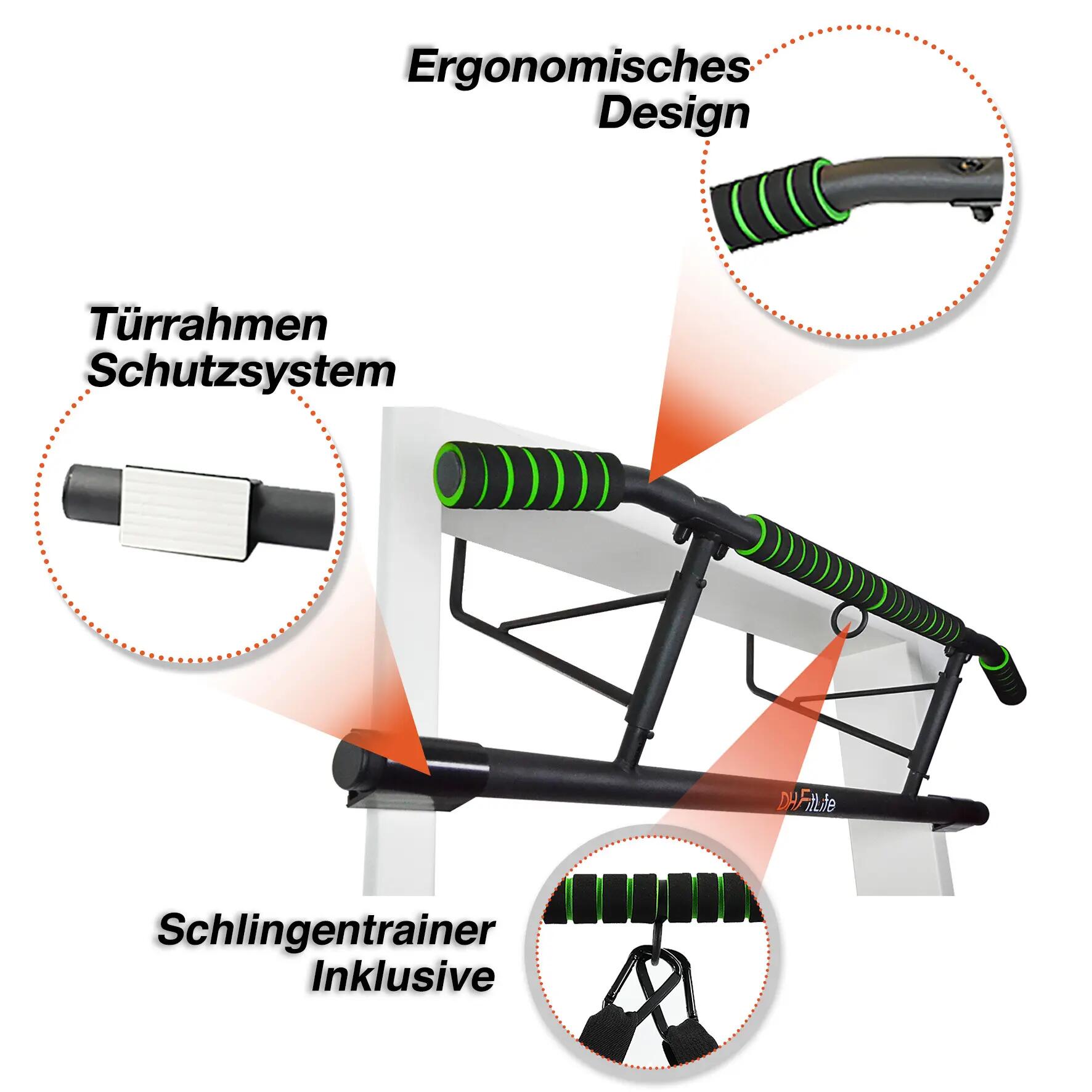 Barre de traction pour cadre de porte 3-en-1, Pull up bar Doorway, charge 200 kg 5/7