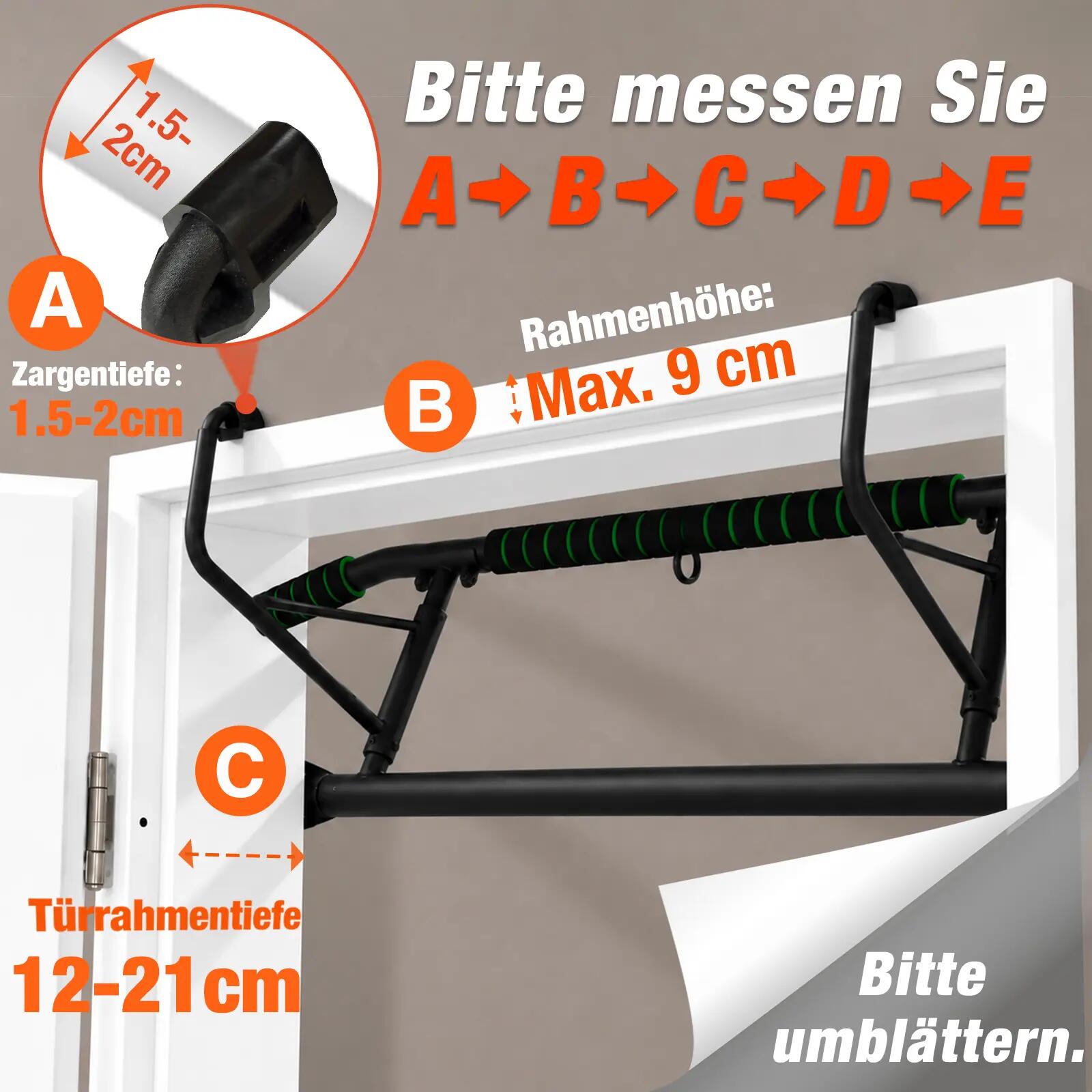 Barre de traction pour cadre de porte 3-en-1, Pull up bar Doorway, charge 200 kg 2/7