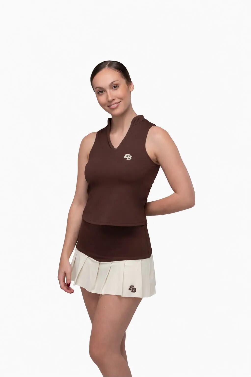 Saia BB-Sport cor chocolate para padel, tênis e pickleball. 1/6