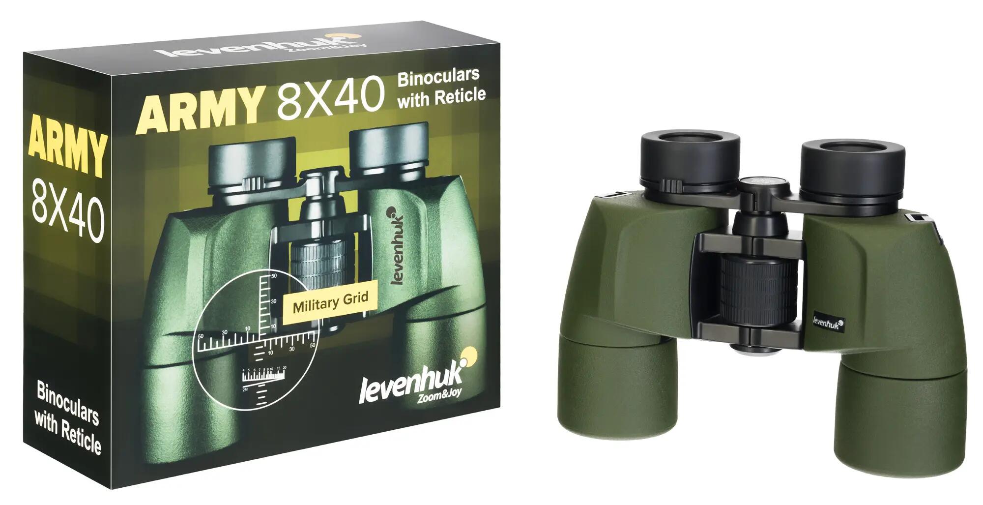 Jumelles 8x40 Levenhuk Army avec réticule 6/11