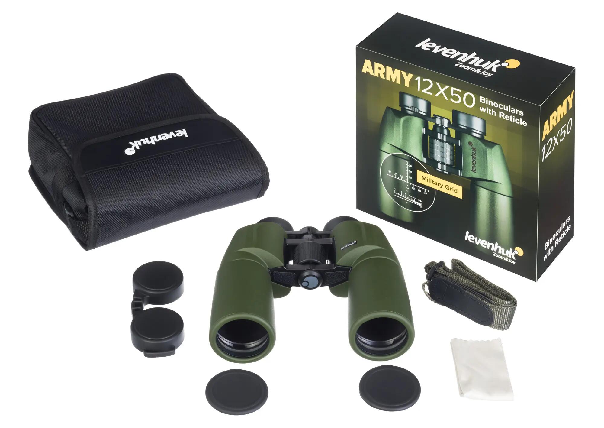 Jumelles 12x50 Levenhuk Аrmу avec réticule 5/11