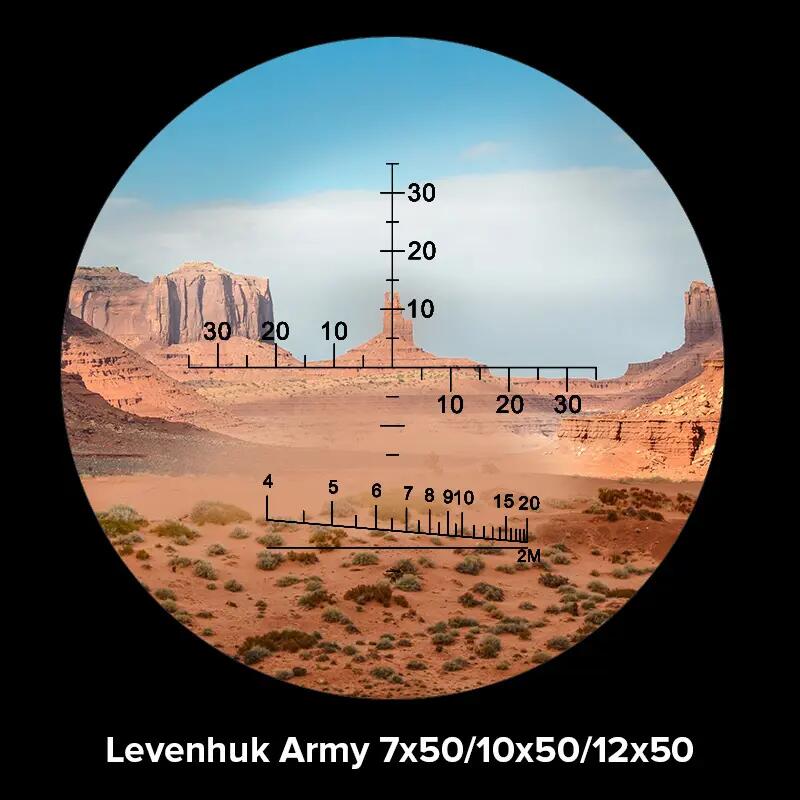 Jumelles 12x50 Levenhuk Аrmу avec réticule 4/11