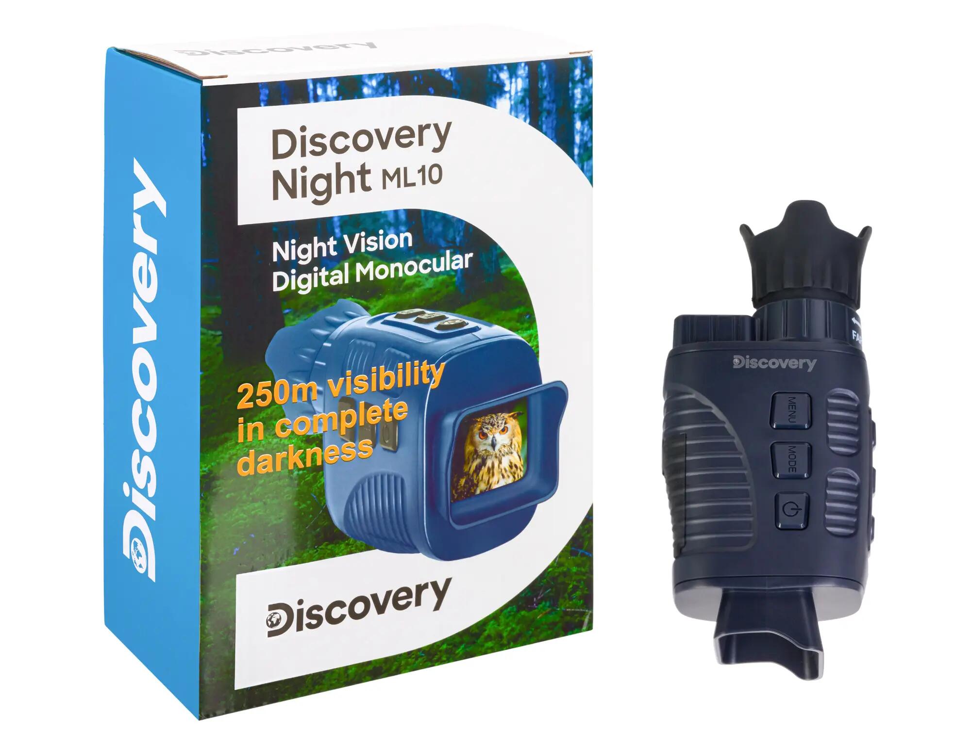 Visore notturno digitale monoculare Levenhuk Discovery Night ML10 con treppiede 3/15