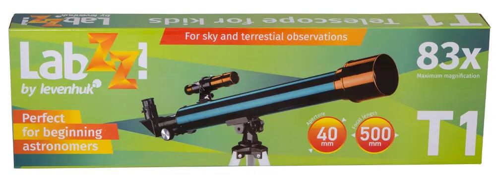 Telescopio refractor 40 mm 500 mm - Levenhuk LabZZ T1 2/7