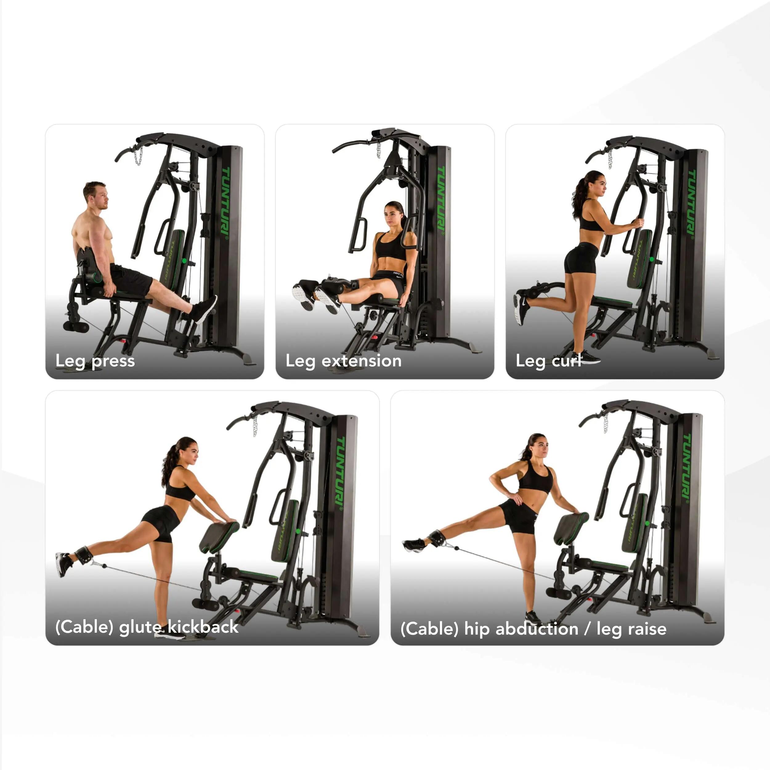 Station de musculation - Home Gym 7-70 kg avec Leg Press - HG60 7/8