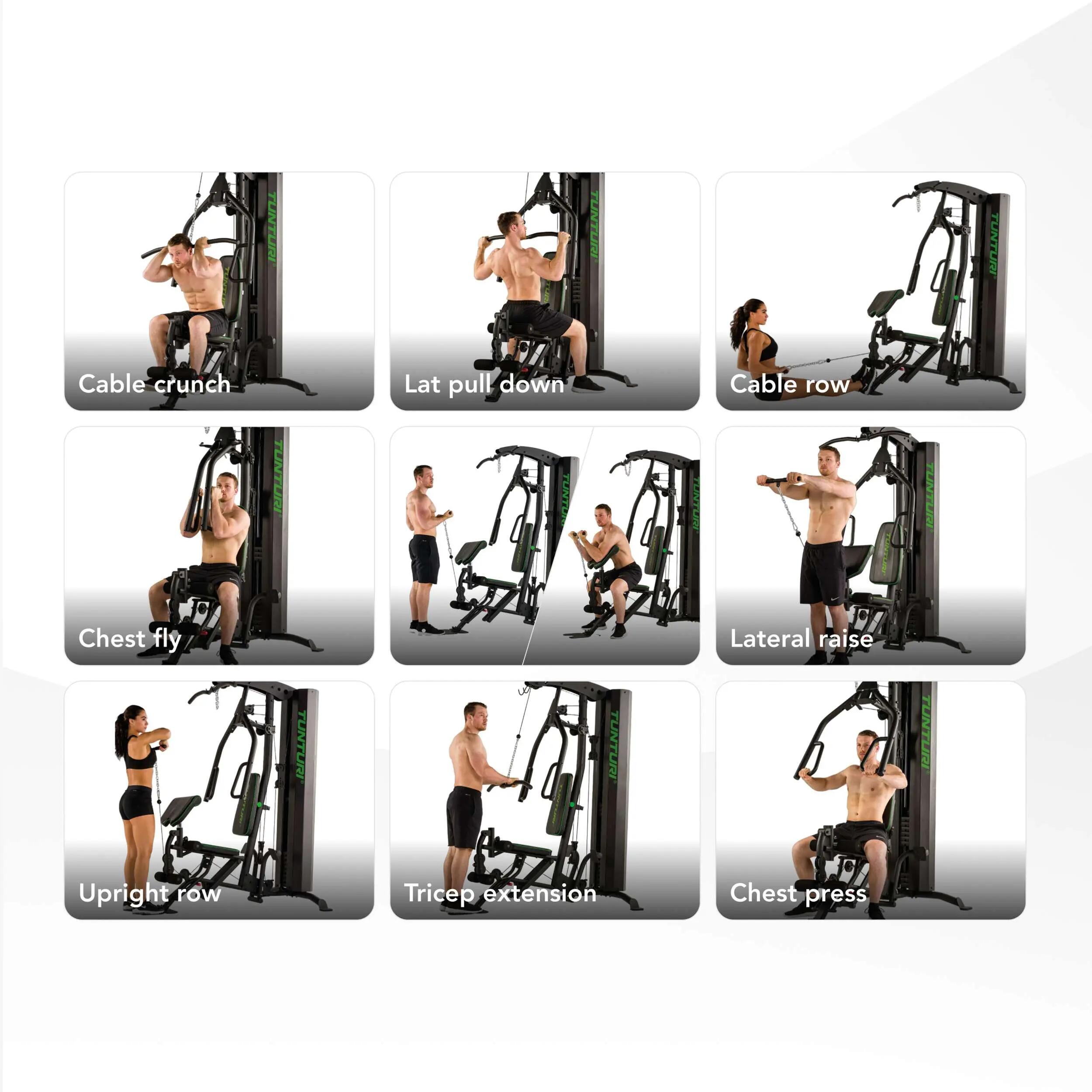 Station de musculation - Home Gym 7-70 kg avec Leg Press - HG60 6/8