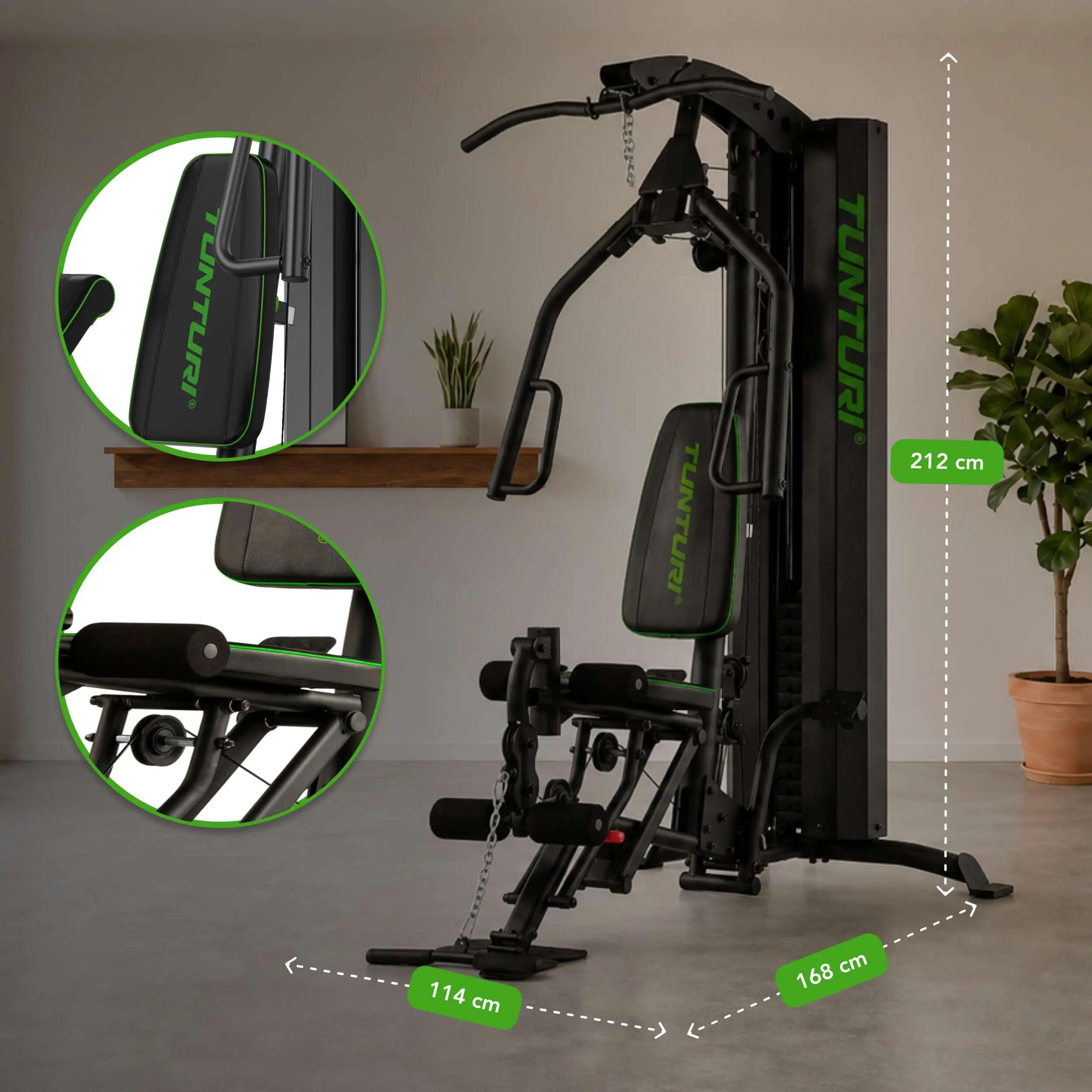 Station de musculation - Home Gym 7-70 kg avec Leg Press - HG60 4/8