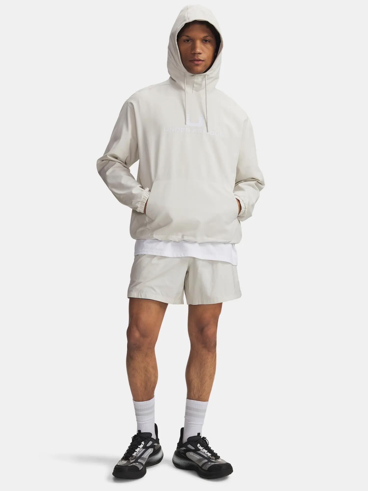 Férfi Under Armour UA Unstoppable Wvn Hoodie-WHT kabát 4/4