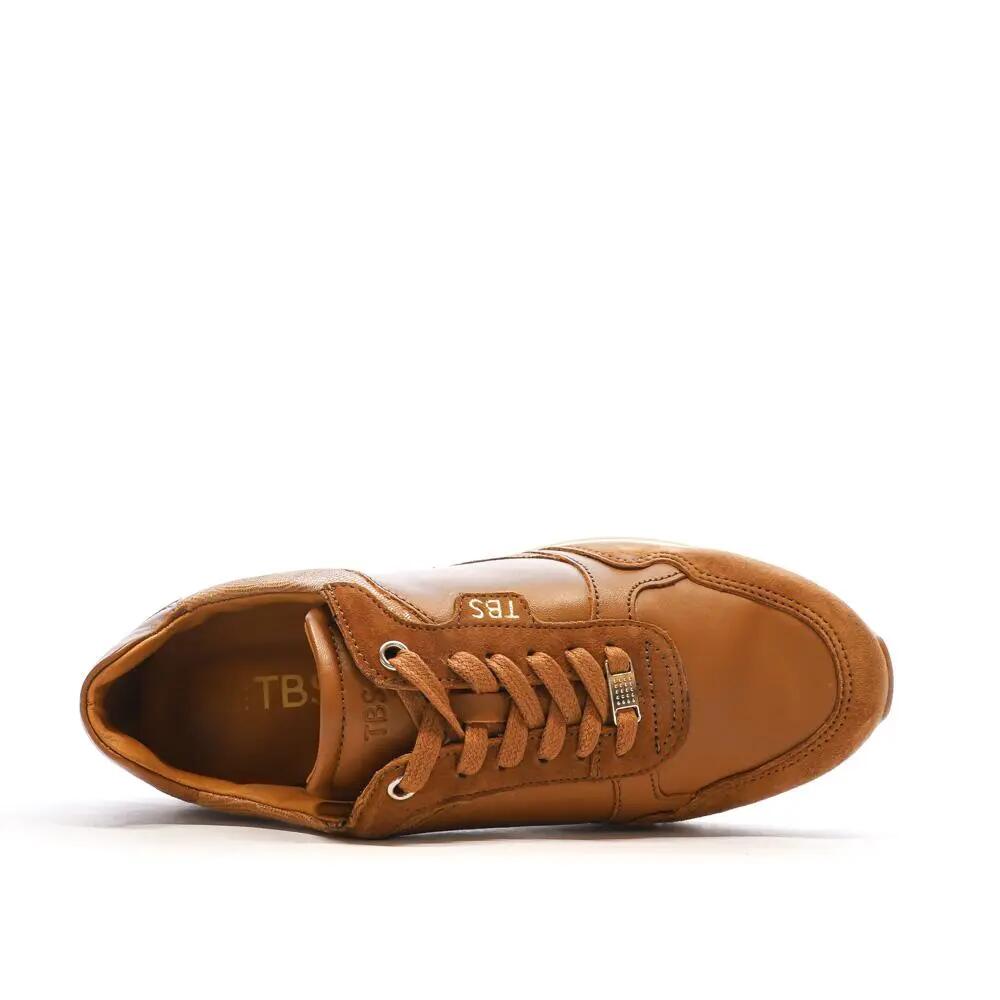 Baskets - Sport - Femme - Confort, Cuir, Lacets - Blondie - Marron 5/7