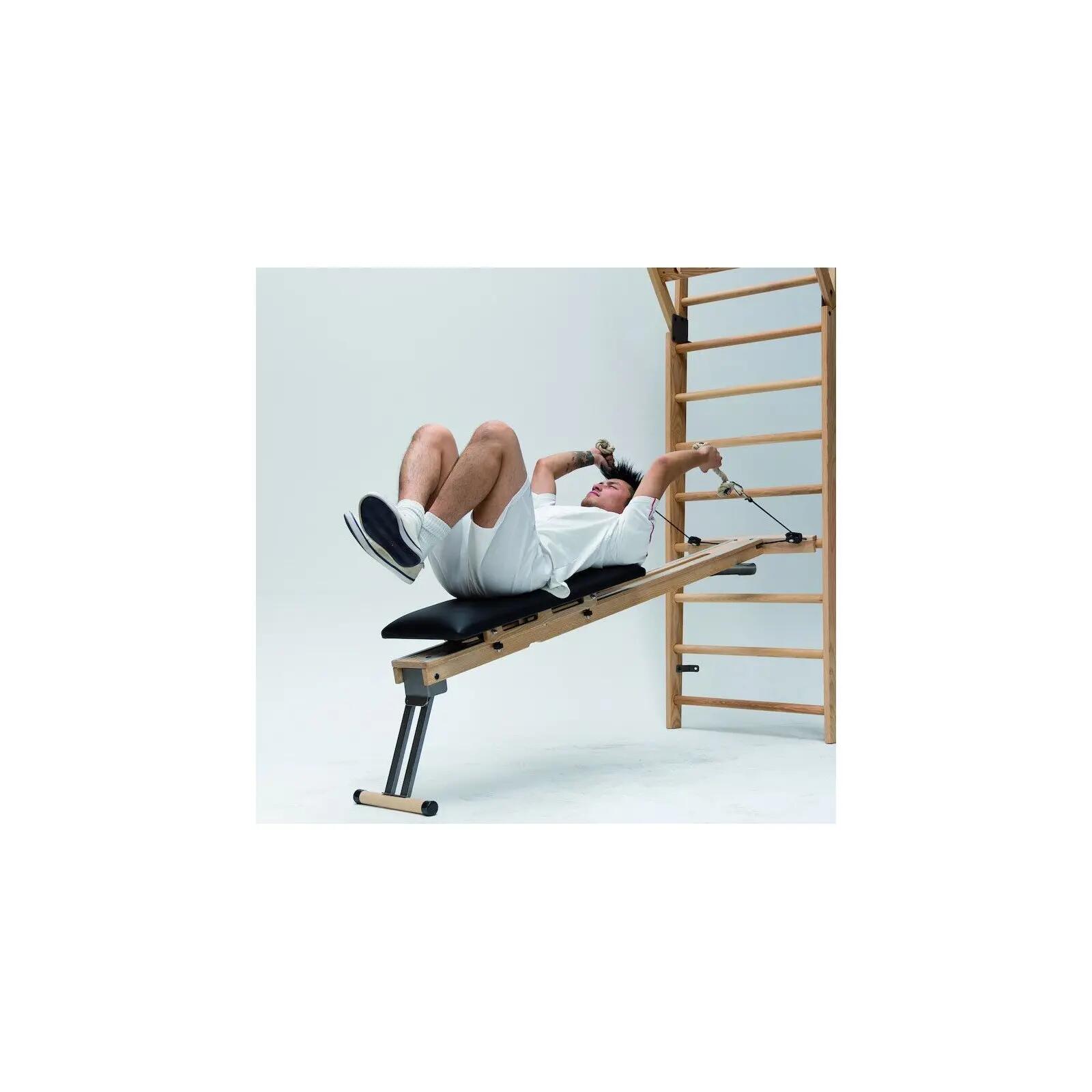 Banc de musculation - entraînement à domicile - combitrainer NOHRD - chêne 4/4