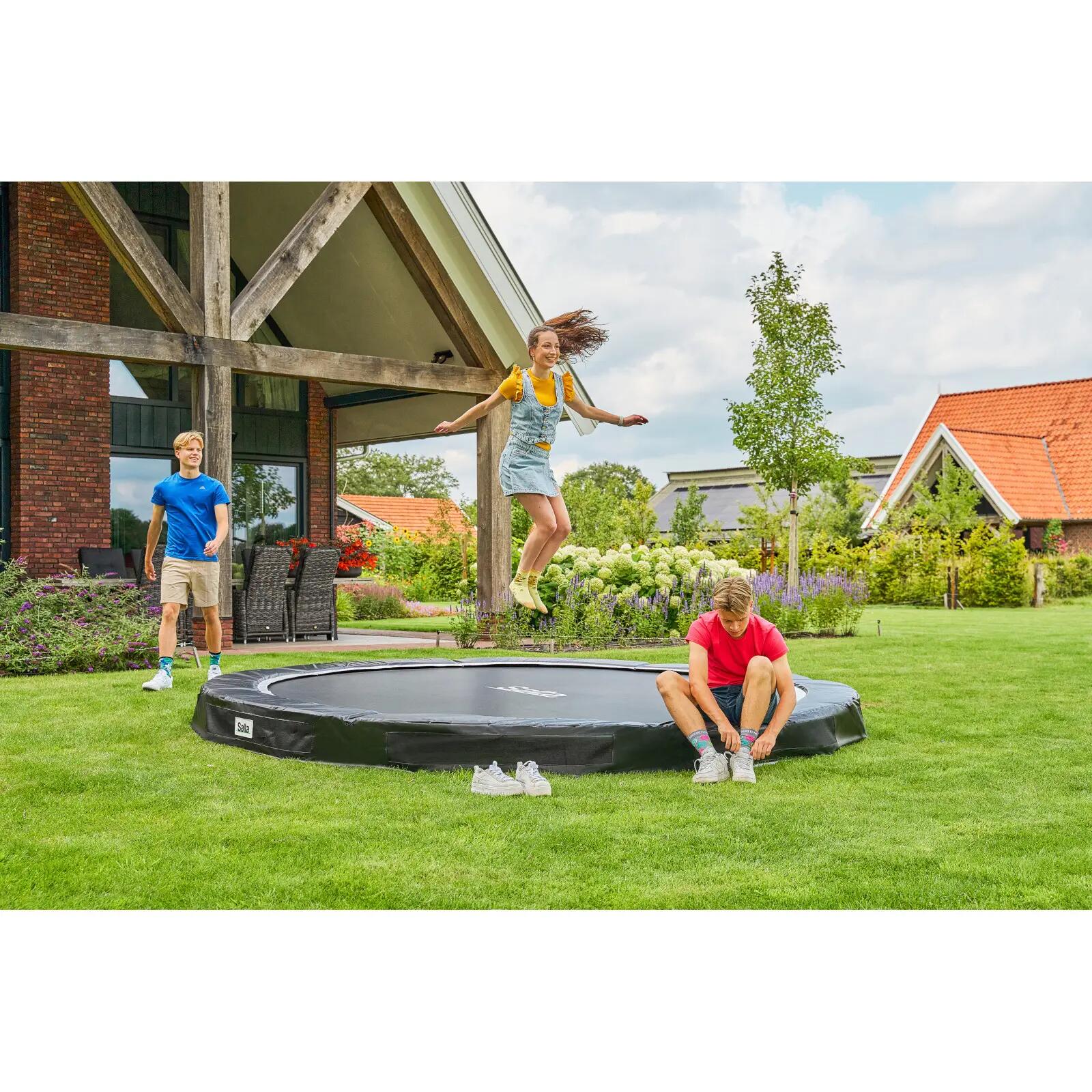 Premium Ground Sports - ø305cm - Bodentrampolin - Rund - Schwarz 4/6