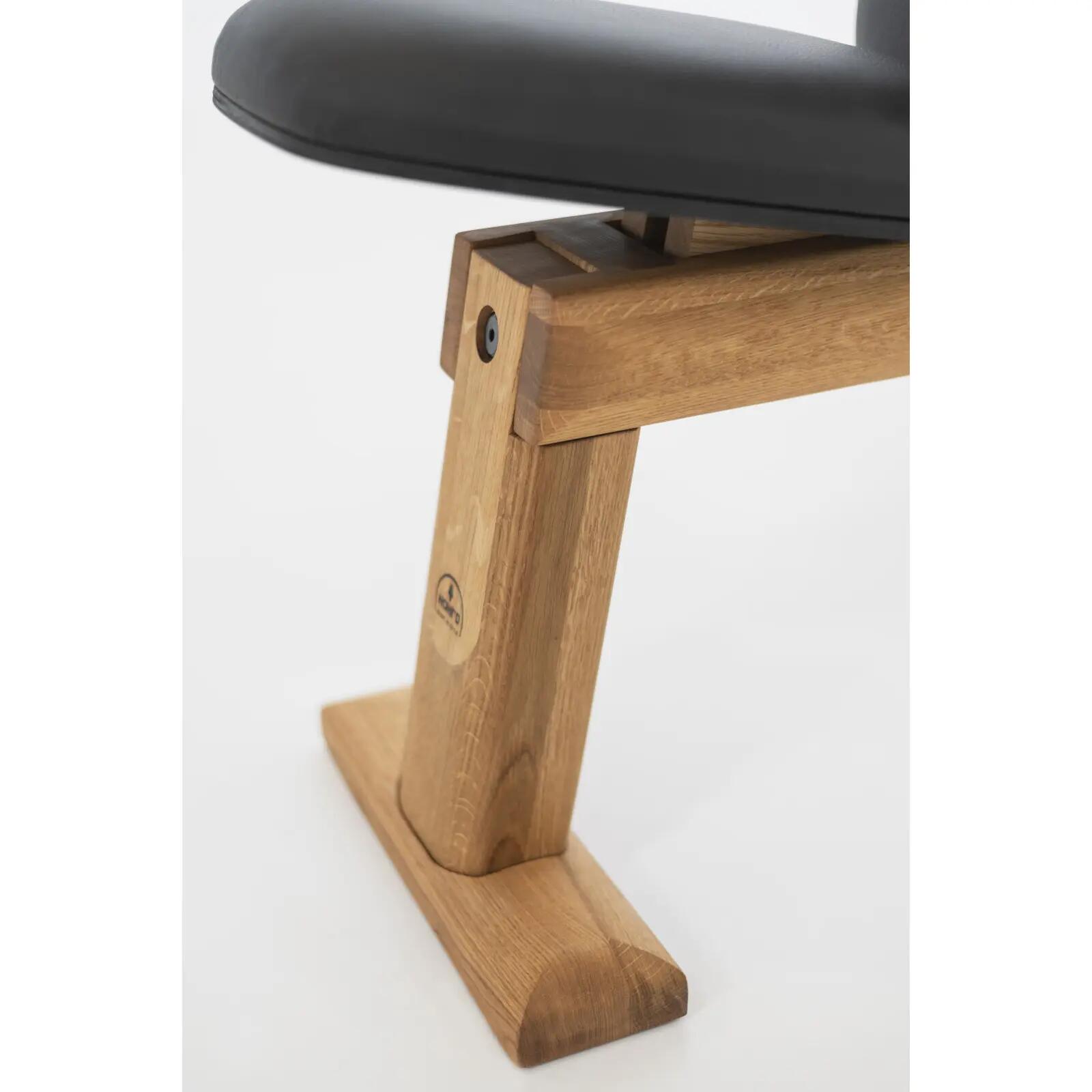 Halterbank - NOHRD WeightBench Clubsport - Echt leer - Zwart 4/4