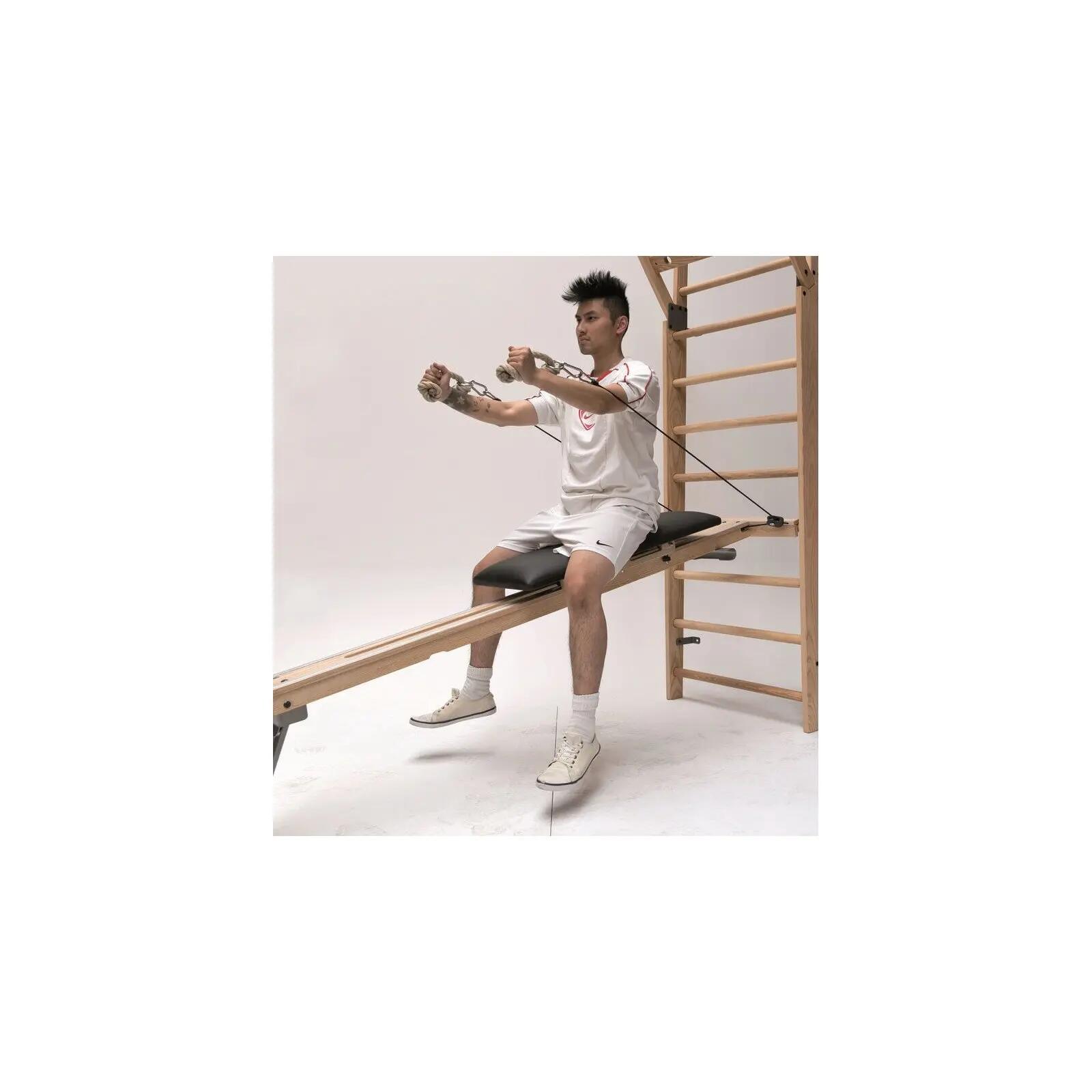 Banc de musculation - entraînement à domicile - combitrainer NOHRD - chêne 2/4